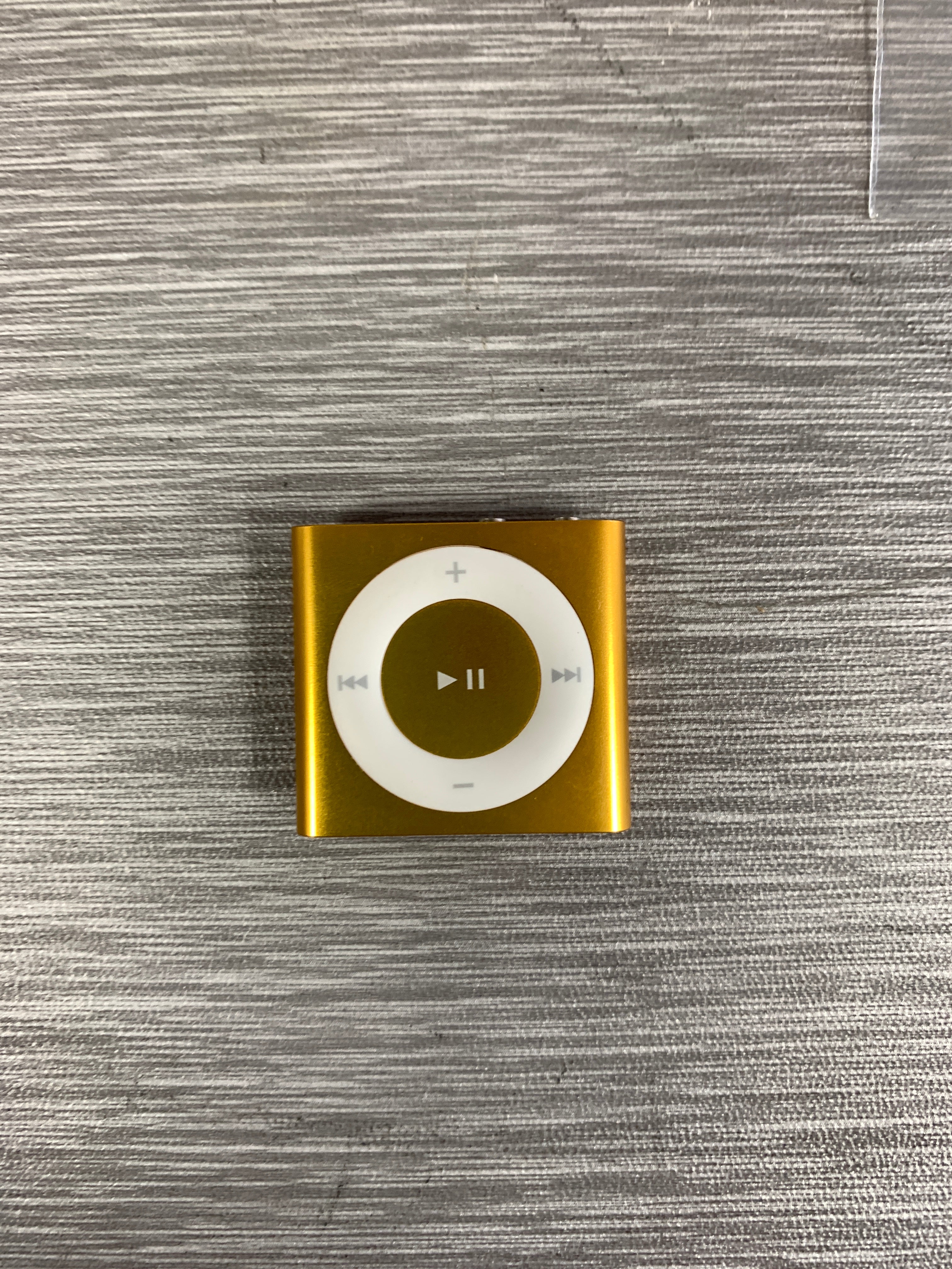 4th Generation Gold iPod Shuffle w/ Charging Cord & Headphones