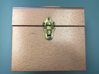 Metal 45 RPM Record Storage Carrying Case