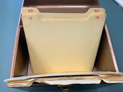 Metal 45 RPM Record Storage Carrying Case