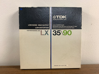 TDK 34/90 Recording Tape 10.5 Plastic Reel 1800ft * Used
