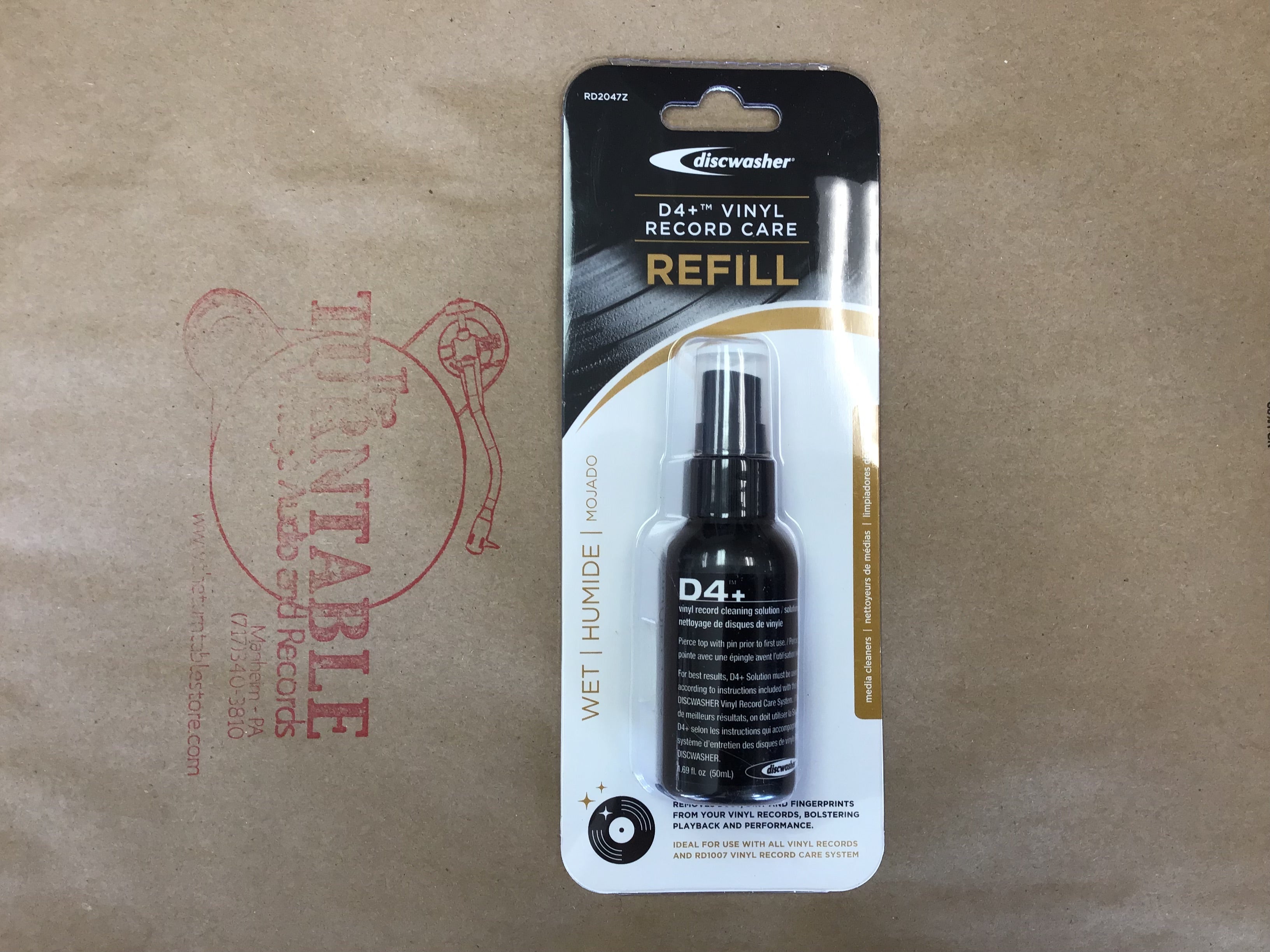 DiscWasher D4+ Vinyl Record Cleaning Spray