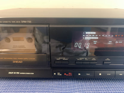 Denon DRM-700 Single Cassette Deck * 3 Heads * New Belts