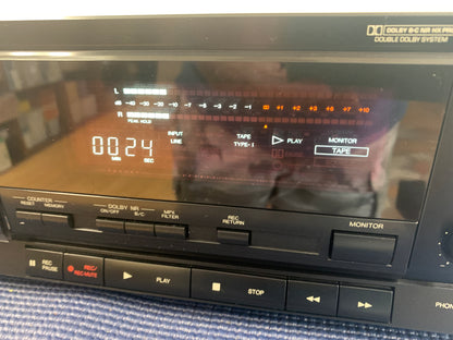 Denon DRM-700 Single Cassette Deck * 3 Heads * New Belts