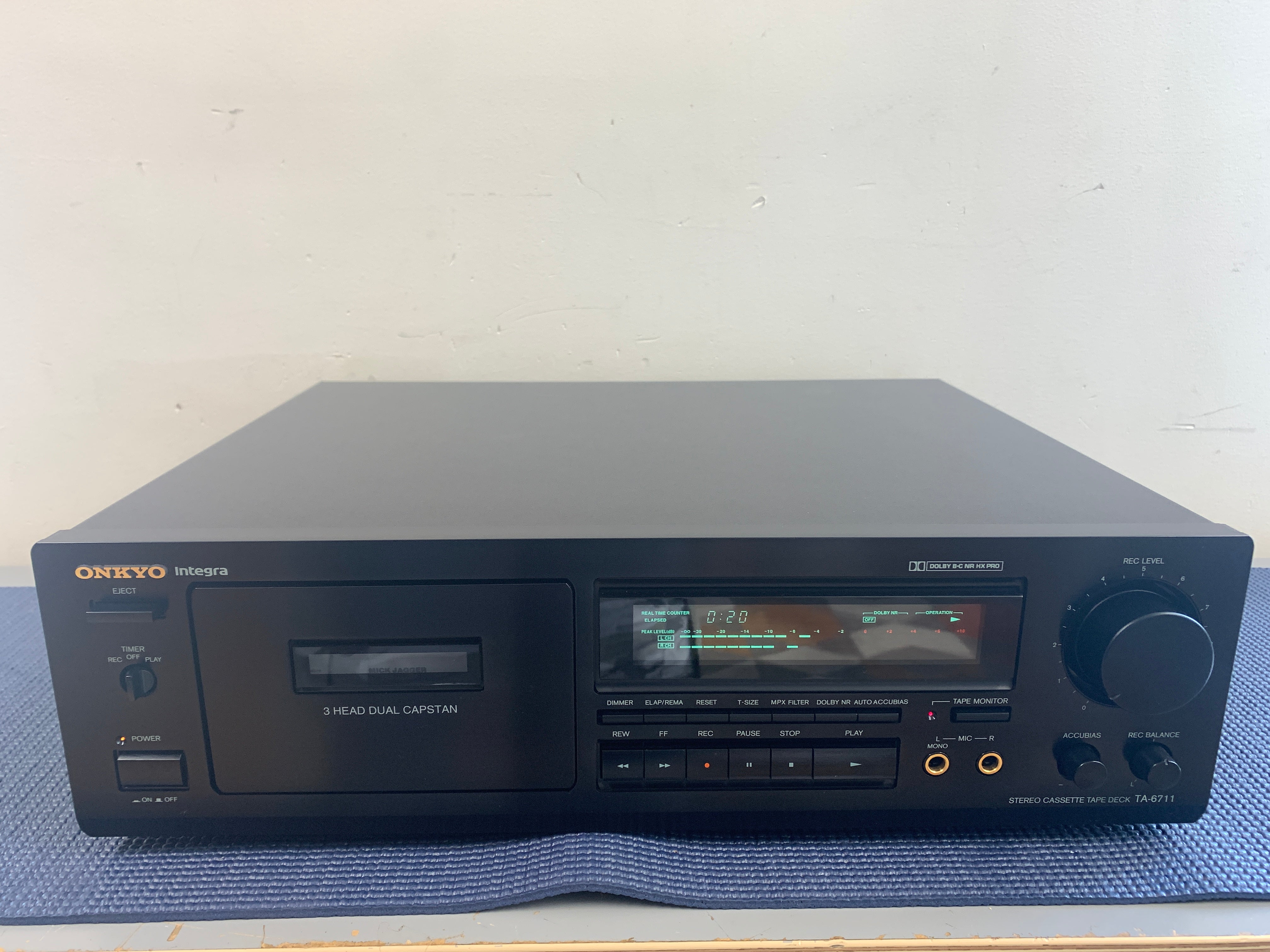 Onkyo Integra TA-6711 Single Cassette Deck * 3 Heads – The
