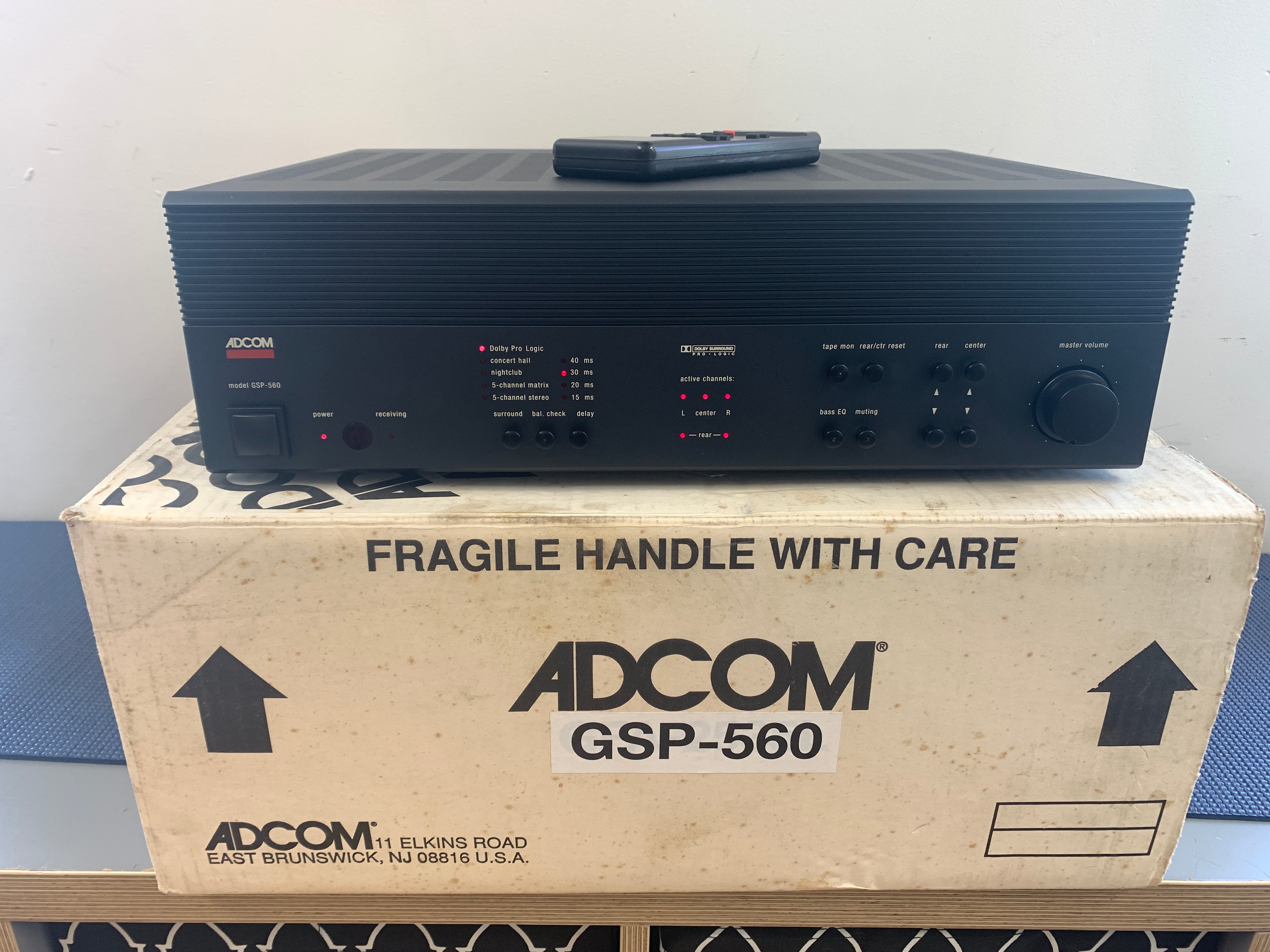 Adcom GSP-560 Sourround Processor * Box * Remote – The Turntable Store