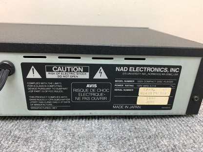 NAD 5325 SIngle CD Player with Remote Control
