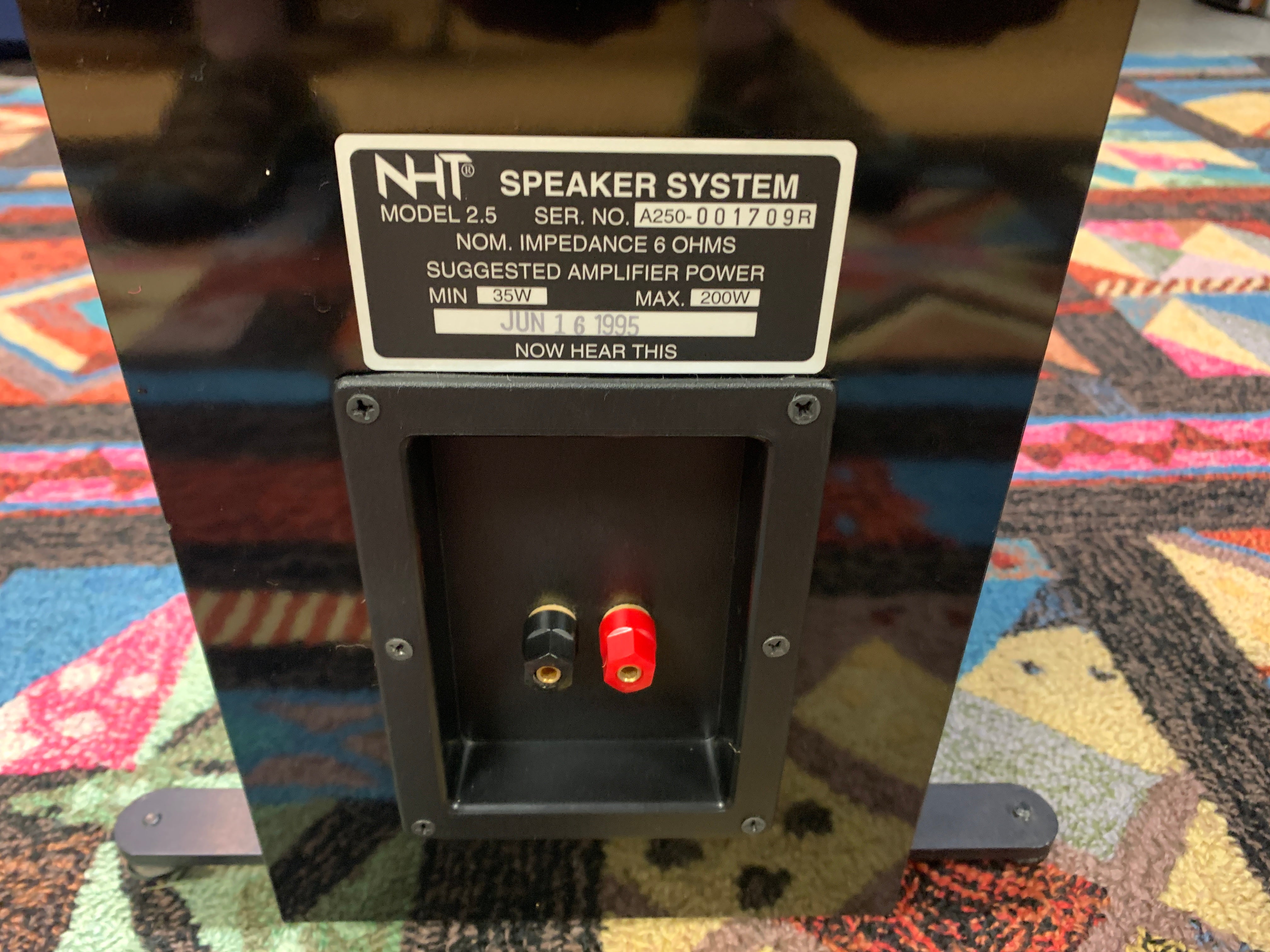 NHT Now Hear This Model 2.5 Floor standing Speakers – The