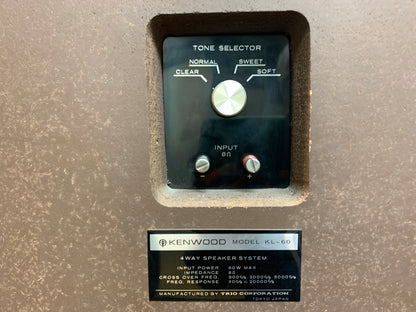 Kenwood KL-60 - 4 Way Speaker System - All Alnico Components