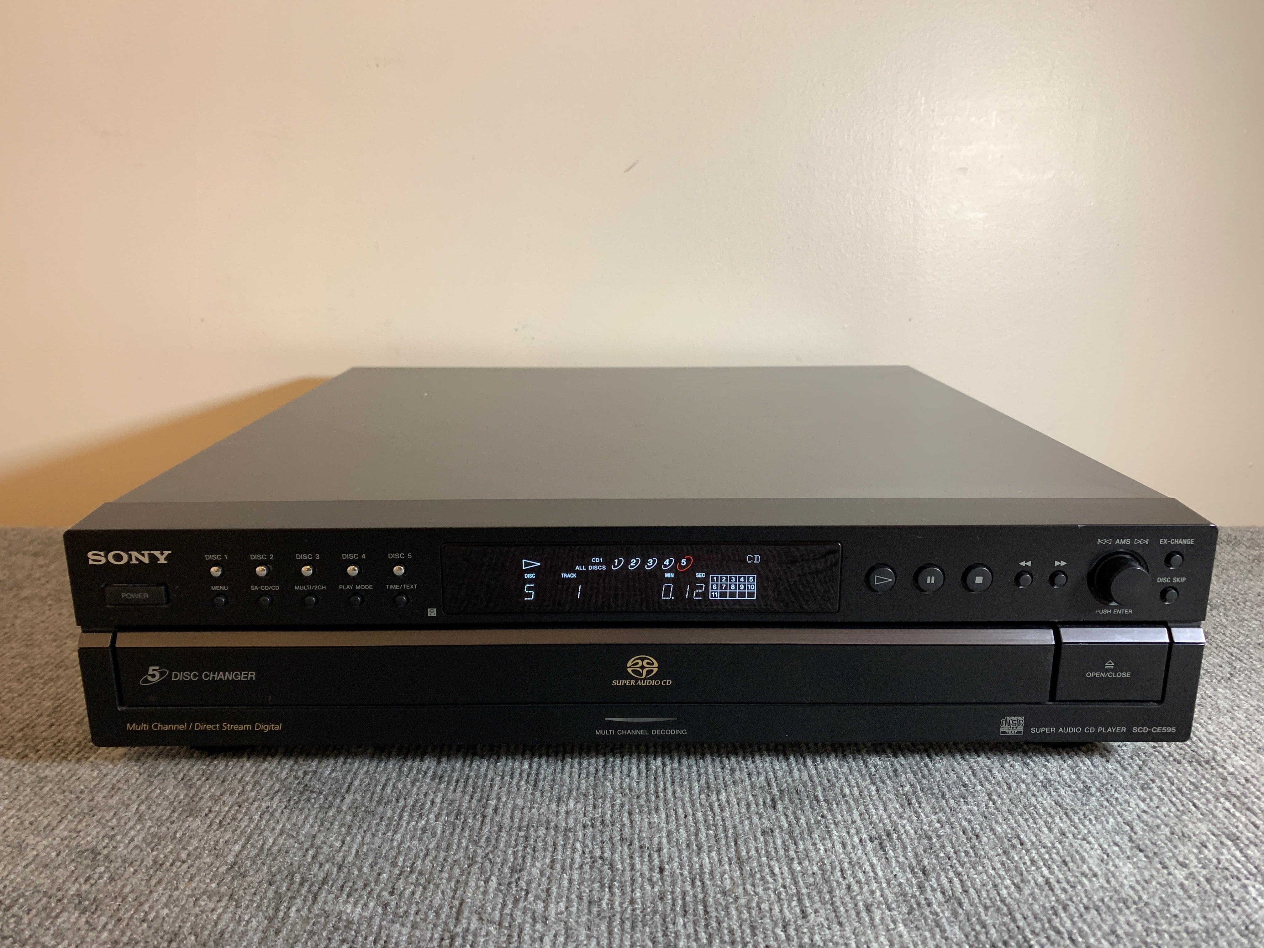 Sony SCD-CE595 5-Disc CD/SACD Changer – The Turntable Store Sony SCD-CE595 5-Disc CD/SACD Changer – The Turntable Store