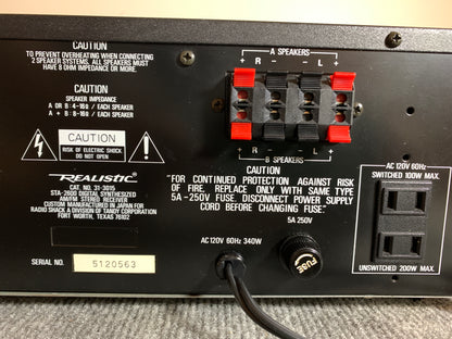 Realistic STA-2600 Stereo Receiver