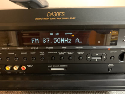 Sony STR-DA30ES  Audio Video Receiver (1998) * Remote Control