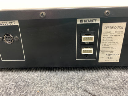 Sony CDP-520ES Single CD Player * 1985 *