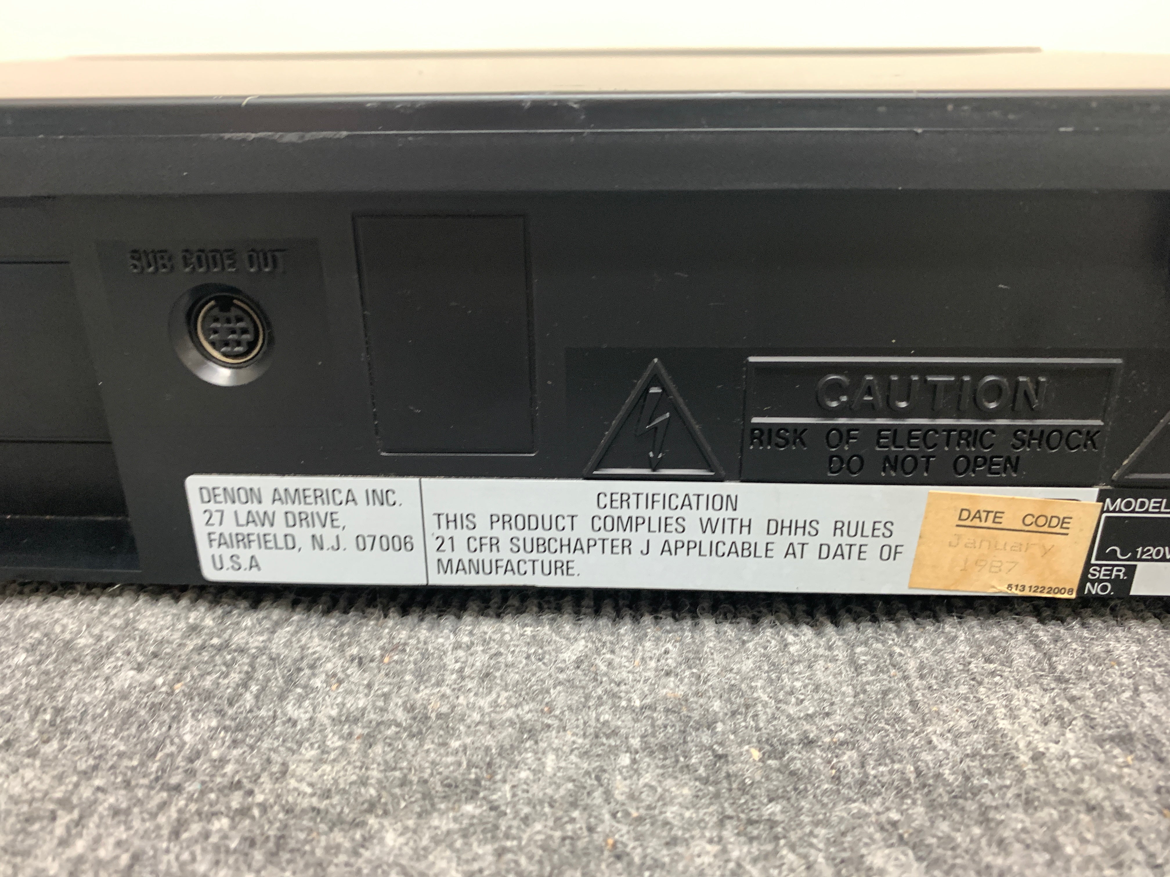 Denon DCD 1500 Single CD Player – The Turntable Store