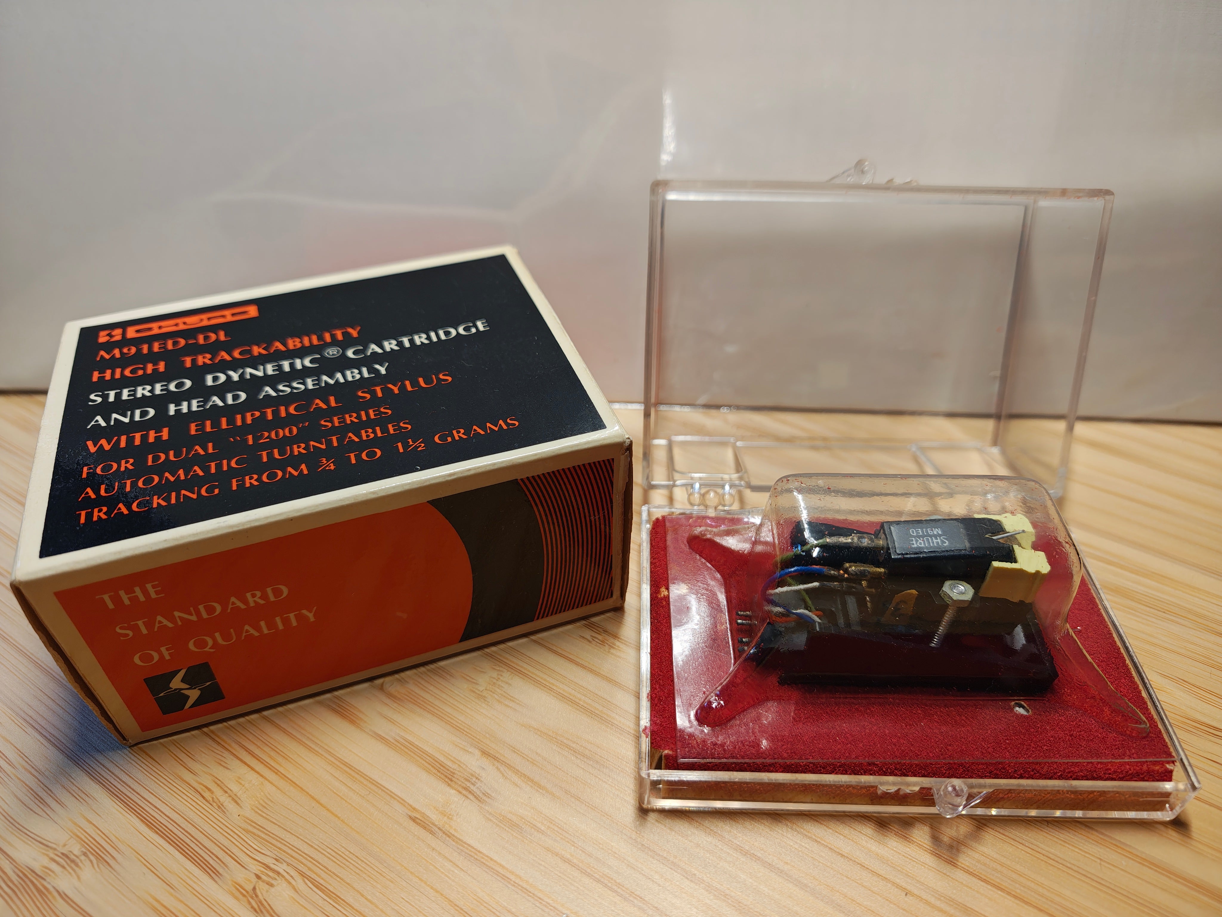 Shure M91ED-DL Stereo Phono Cartridge and Head Assembly for DUAL 1200 Series Turntables * Possibly NOS * See Video & Pics