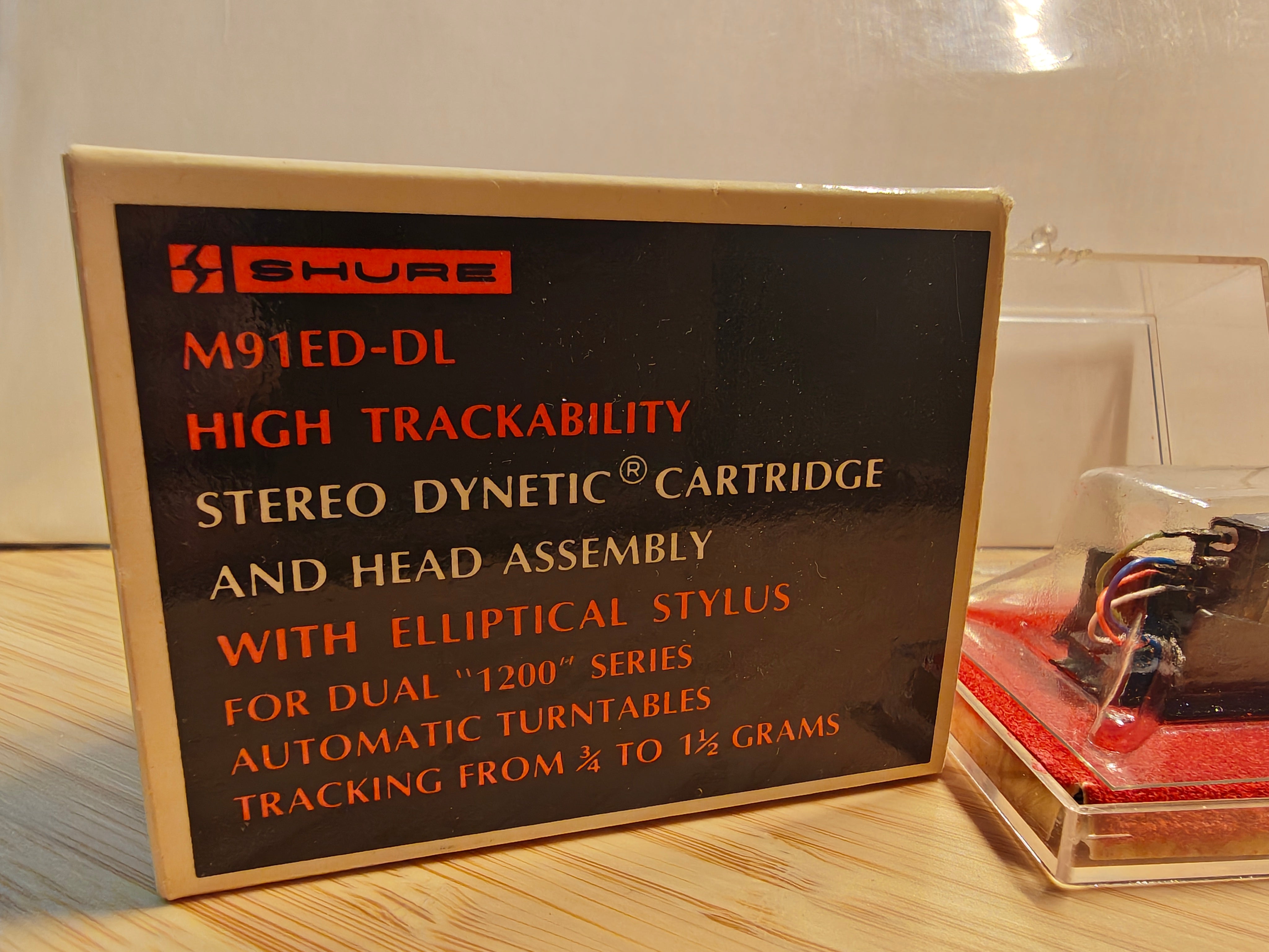 Shure M91ED-DL Stereo Phono Cartridge and Head Assembly for DUAL 1200 Series Turntables * Possibly NOS * See Video & Pics