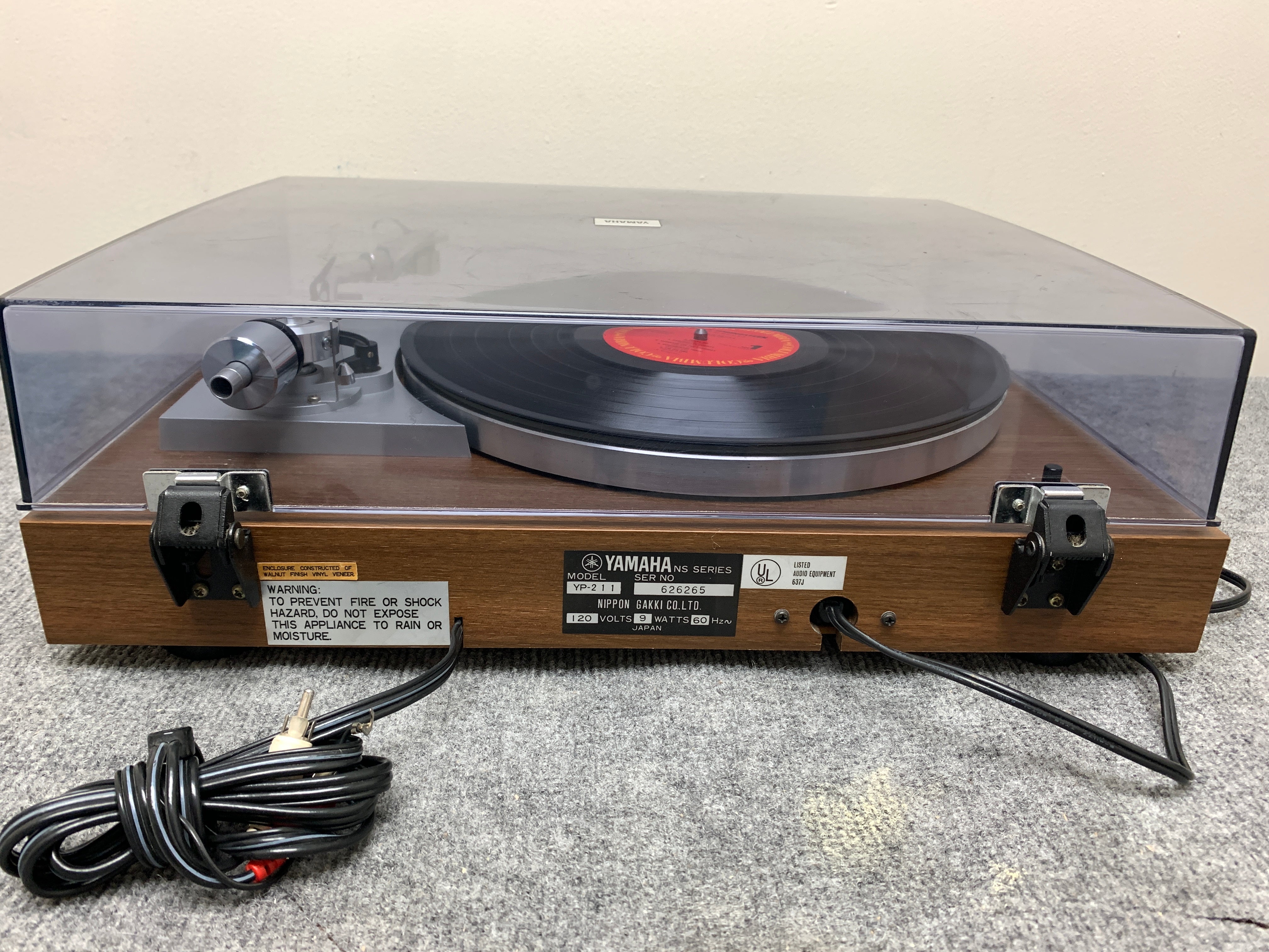 【美品】YAMAHA YP-211 レコードプレーヤー Yamaha YP-211 Natural Sound Turntable Record Player - AS IS
