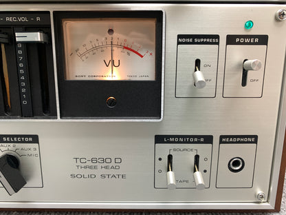 Sony TC-630D Reel to Reel Deck * 7 inches * $100 Flat USA Ship
