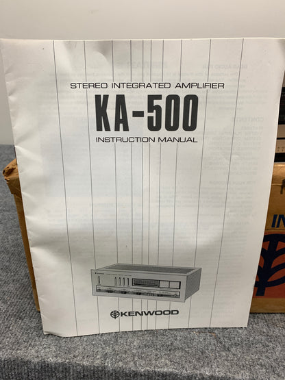 Kenwood KA-500 Stereo Integrated Amplifier