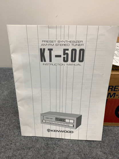 Kenwood KT-500 Stereo Tuner * Box