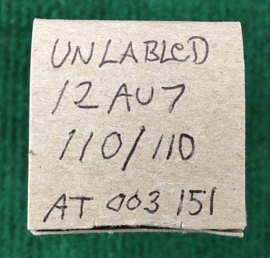 Unlabled * 12AU7 Tube * Tested 110/110