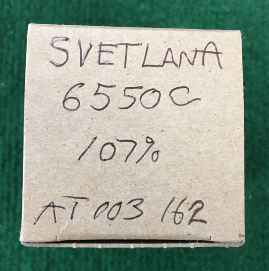 Svetlana * 6550C Tube * Tested 107