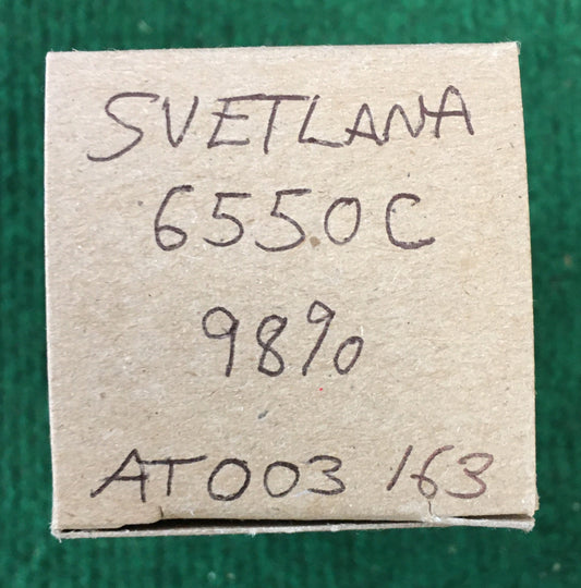 Svetlana * 6550C Tube * Tested 98