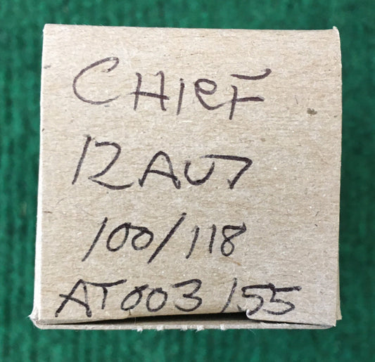 Chief * 12AU7 Tube * Tested 100/118