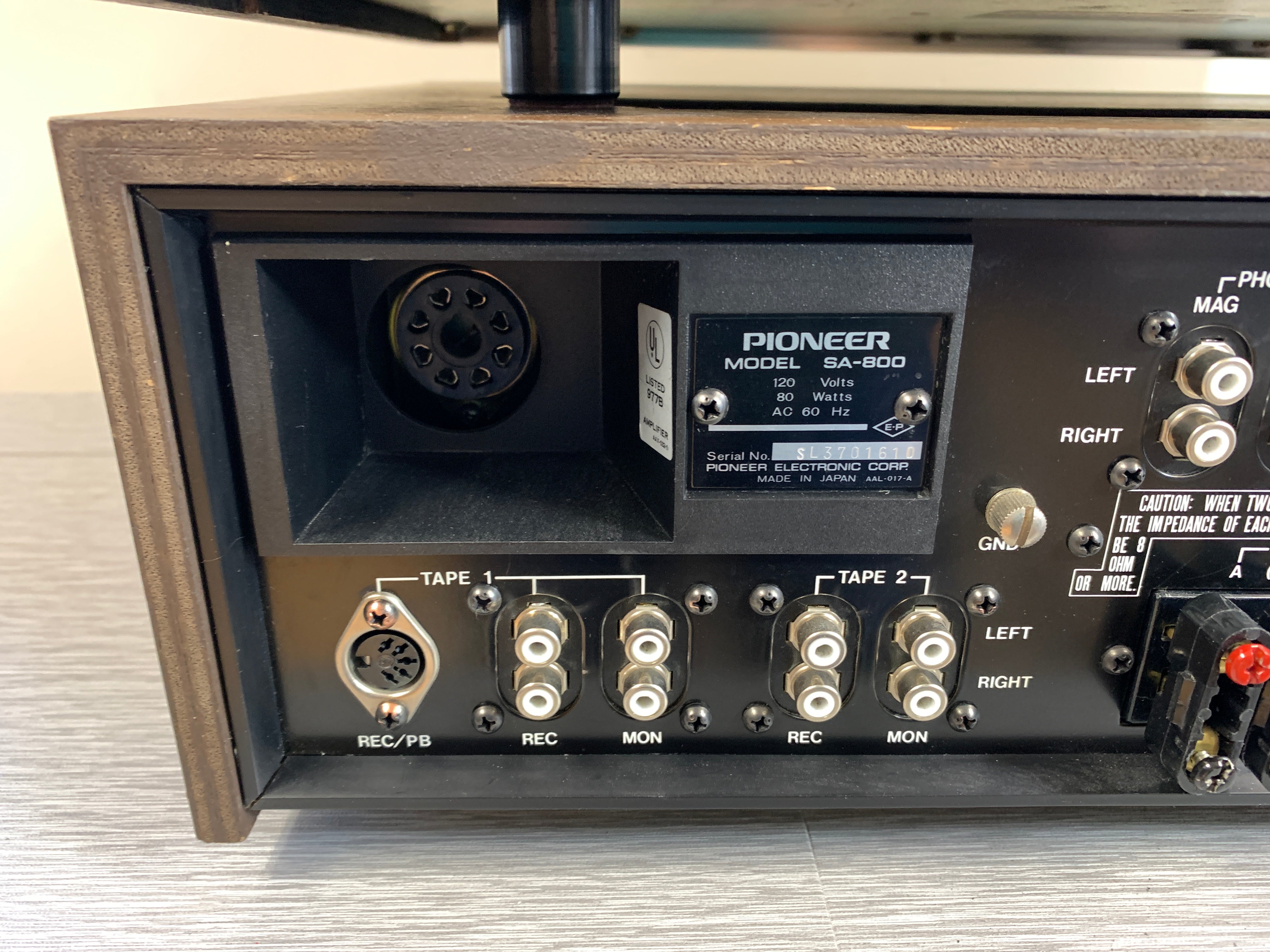 Pioneer SA-800 Integrated Amplifier * TX 800 Tuner – The Turntable