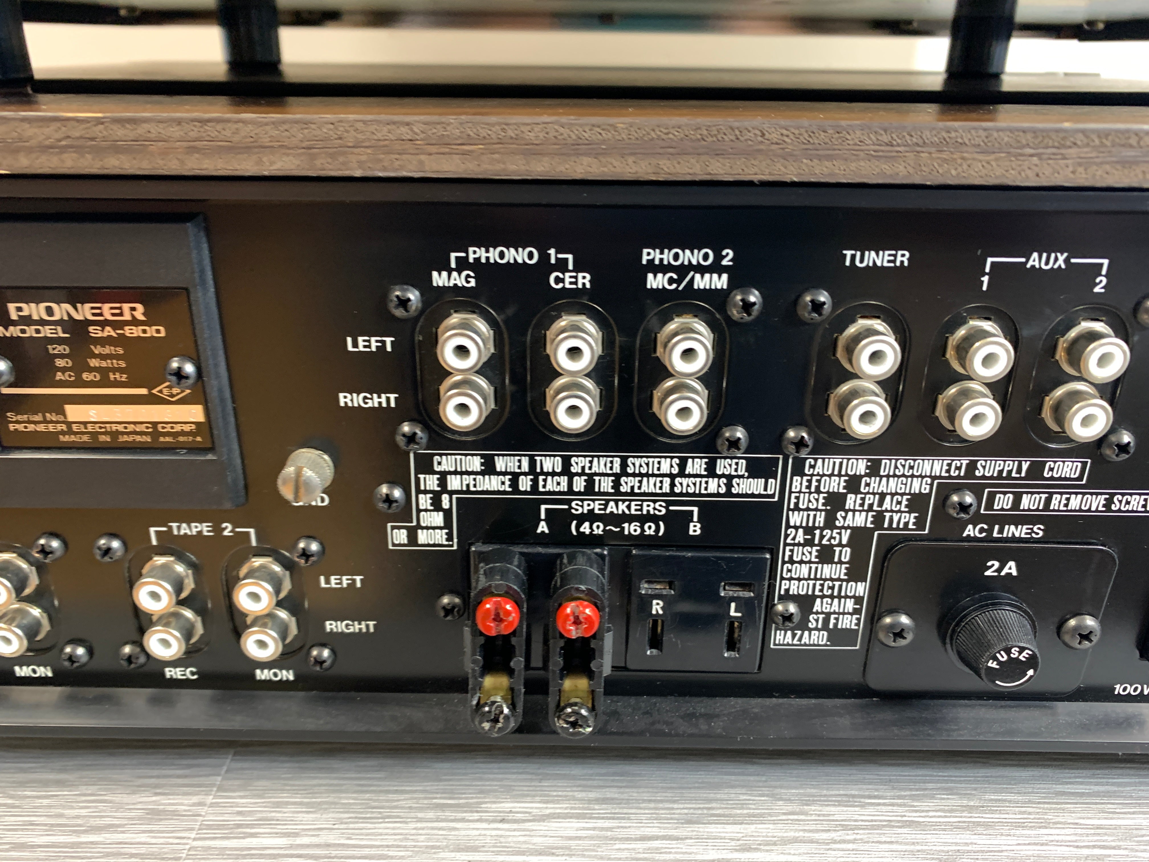 Pioneer SA-800 Integrated Amplifier * TX 800 Tuner – The Turntable