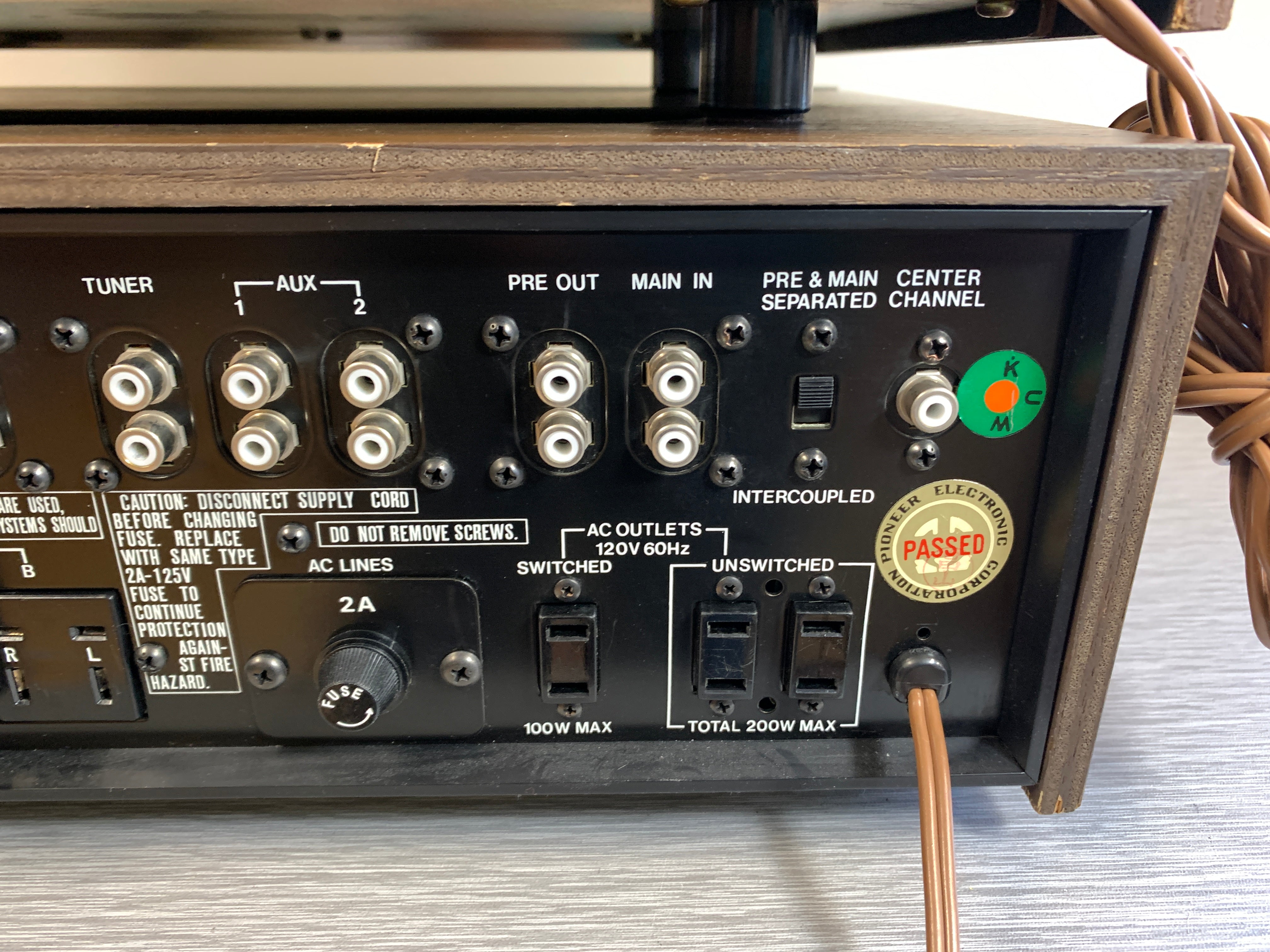 Pioneer SA-800 Integrated Amplifier * TX 800 Tuner – The Turntable