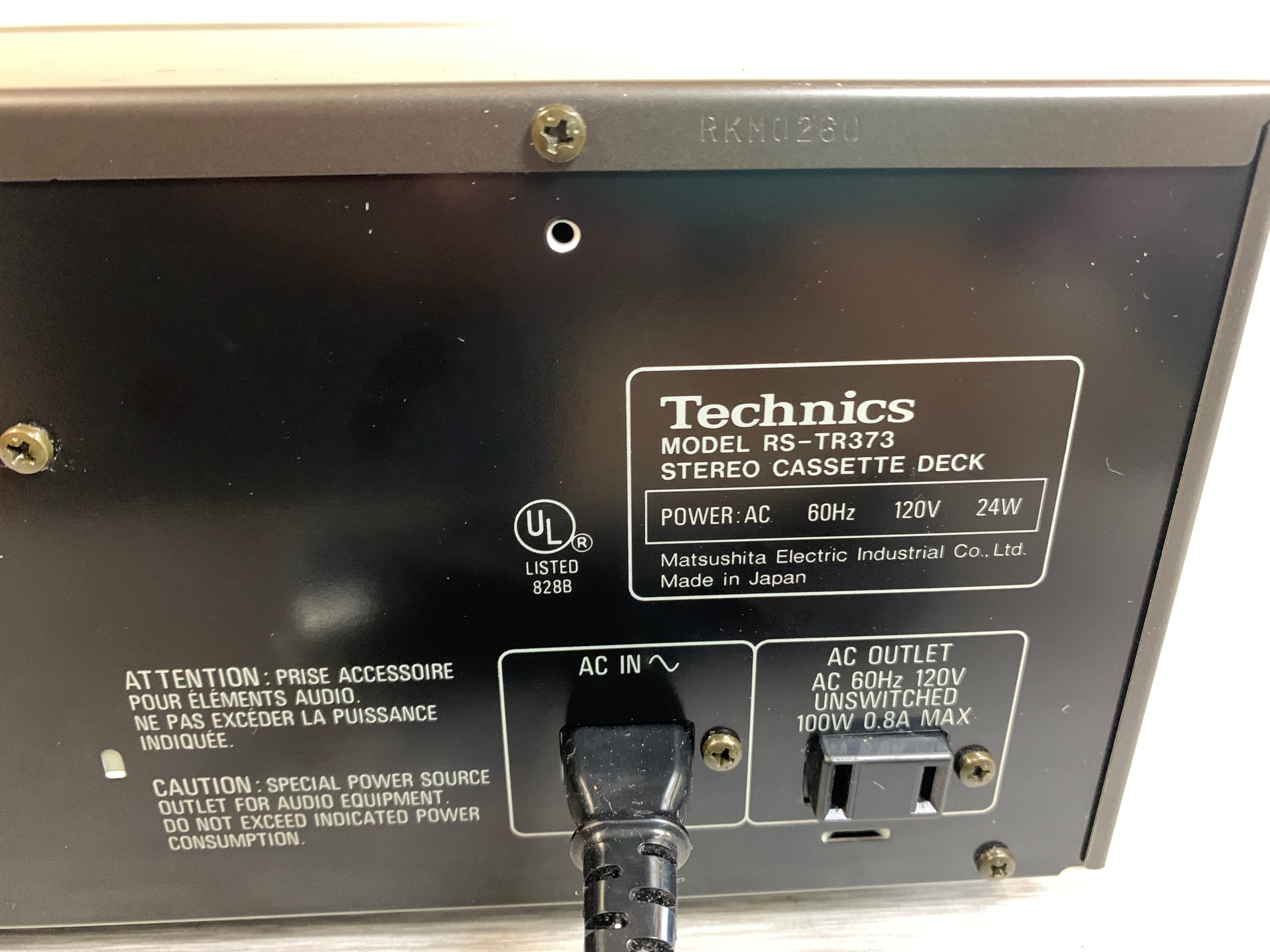 Technics RS-TR373 Double Cassette Deck – The Turntable Store