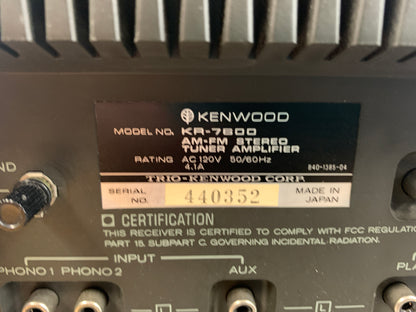 Kenwood KR-7600 Stereo receiver