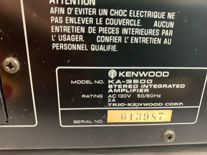 Kenwood KA-3500 Integrated Amplifier
