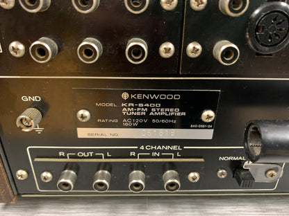 Kenwood KR-5400 Stereo Receiver * 35W RMS * 1974