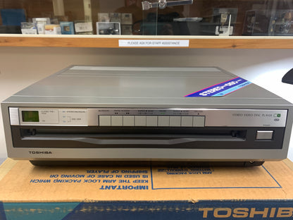 Toshiba VP-550 * CED RCA Video Disc Player * New Open Box * Serviced with New Belts * Box * Remote * Manual