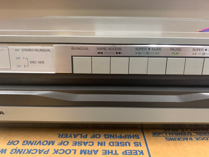 Toshiba VP-550 * CED RCA Video Disc Player * New Open Box * Serviced with New Belts * Box * Remote * Manual