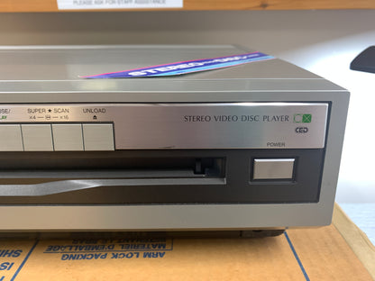 Toshiba VP-550 * CED RCA Video Disc Player * New Open Box * Serviced with New Belts * Box * Remote * Manual