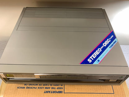 Toshiba VP-550 * CED RCA Video Disc Player * New Open Box * Serviced with New Belts * Box * Remote * Manual