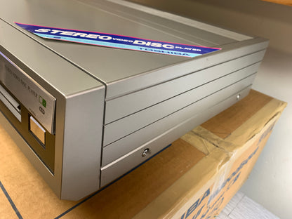 Toshiba VP-550 * CED RCA Video Disc Player * New Open Box * Serviced with New Belts * Box * Remote * Manual