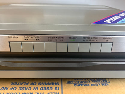 Toshiba VP-550 * CED RCA Video Disc Player * New Open Box * Serviced with New Belts * Box * Remote * Manual