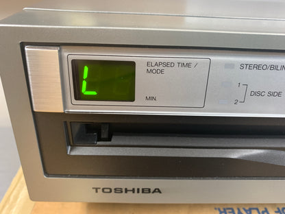 Toshiba VP-550 * CED RCA Video Disc Player * New Open Box * Serviced with New Belts * Box * Remote * Manual
