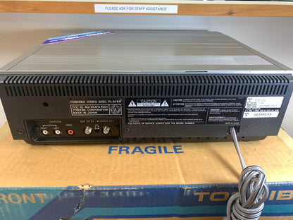 Toshiba VP-550 * CED RCA Video Disc Player * New Open Box * Serviced with New Belts * Box * Remote * Manual