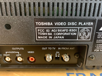 Toshiba VP-550 * CED RCA Video Disc Player * New Open Box * Serviced with New Belts * Box * Remote * Manual