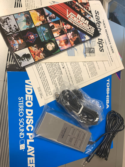 Toshiba VP-550 * CED RCA Video Disc Player * New Open Box * Serviced with New Belts * Box * Remote * Manual