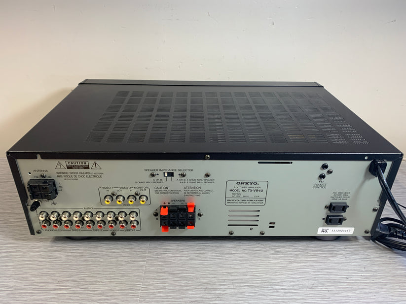 Onkyo TX-V940 Stereo Receiver * 1994 * 100W – The Turntable Store