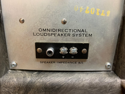 Vintage 1960s MCM Sears Roebuck Omni Directional End Table Speakers Set Speaker