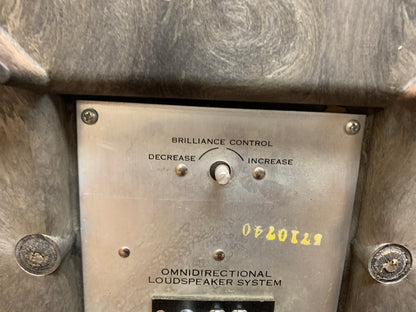 Vintage 1960s MCM Sears Roebuck Omni Directional End Table Speakers Set Speaker