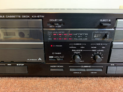 Kenwood KX-67W Double Cassette Deck