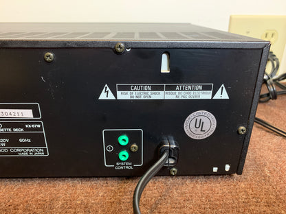 Kenwood KX-67W Double Cassette Deck