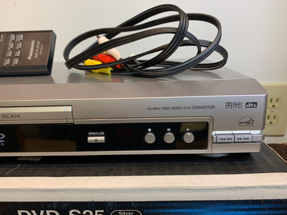 Panasonic DVD-S25 CD/DVD Single Player * Remote * Box